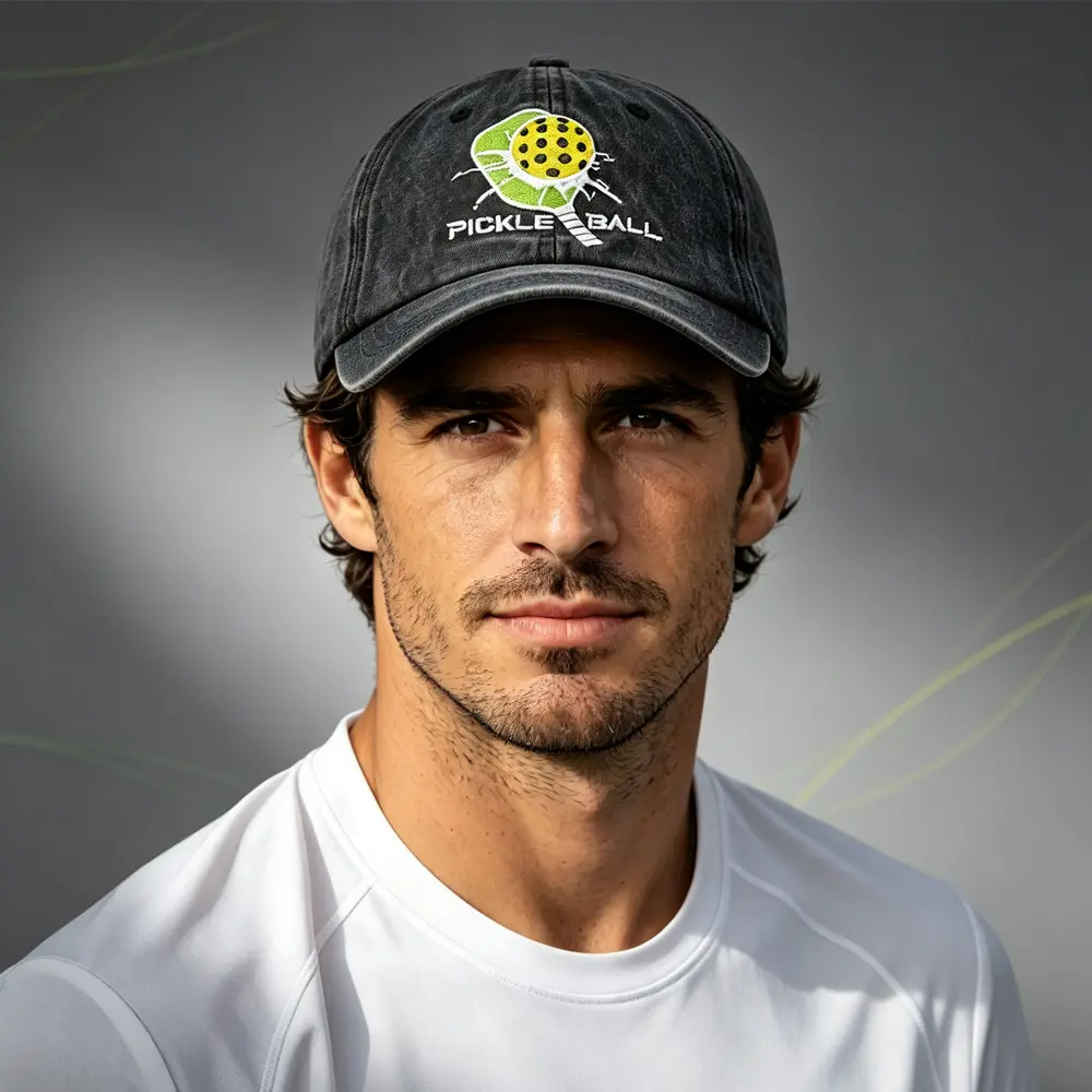 Pickleball Baseball Cap For Women Men, Embroidered