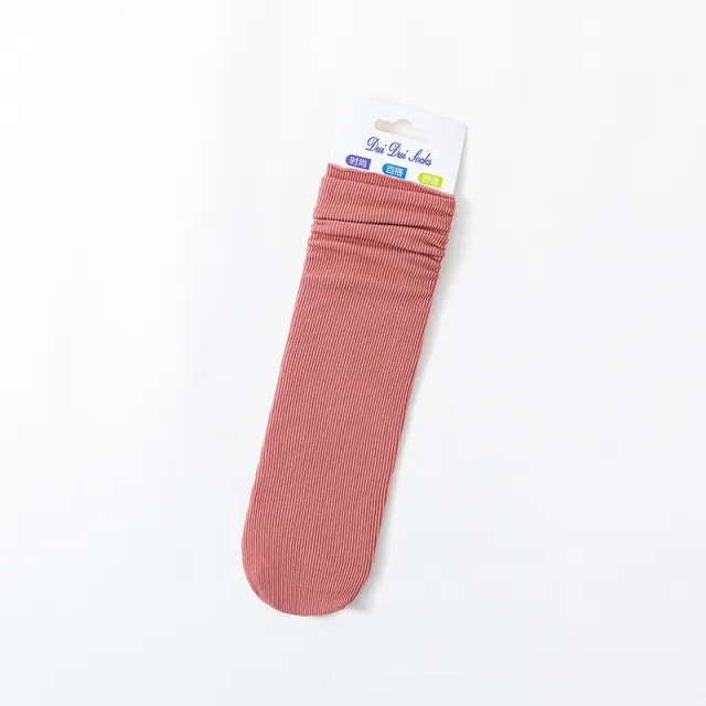 Ladies Velvet Solid Color Loose Mouth Socks Skin Pink - Shop at LoveMi