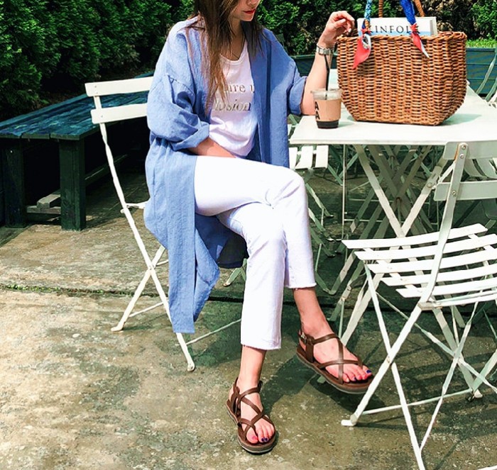 Round Neck Long Sleeved Cardigan Jacket Top Lazy Casual