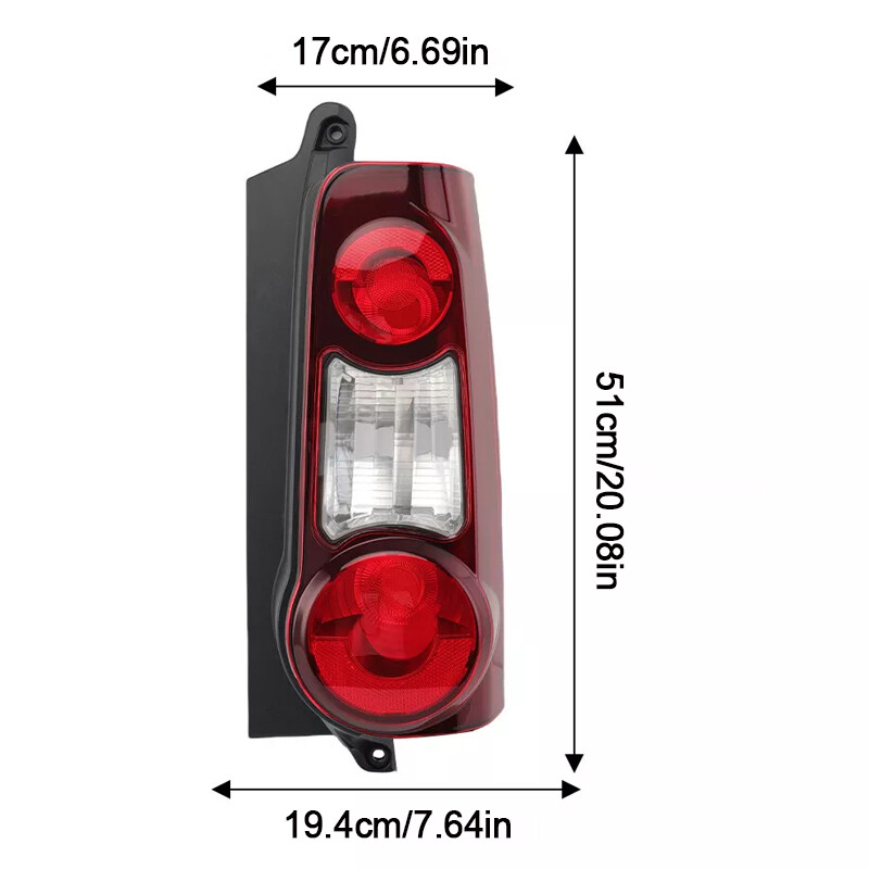 Peugeot Partner Mk2 Van - 2 Door Rear Light Lamp Drivers Side Right Hand — image 10