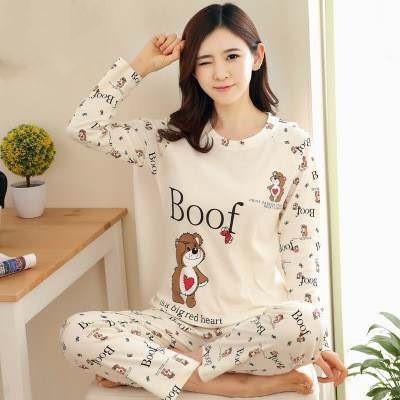 Title 12, Long sleeve pajamas for women in autumn and win...