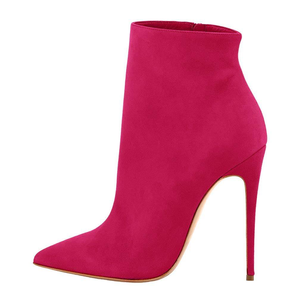 European And American Pointed Toe Stiletto Women's Short Boots