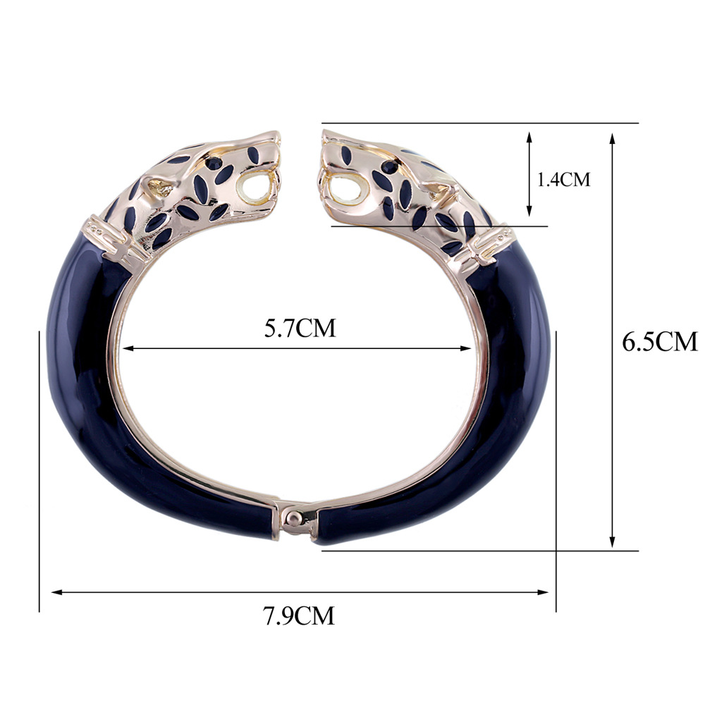 Creative Fashion Wolf Head Dripping Oil Bracelet