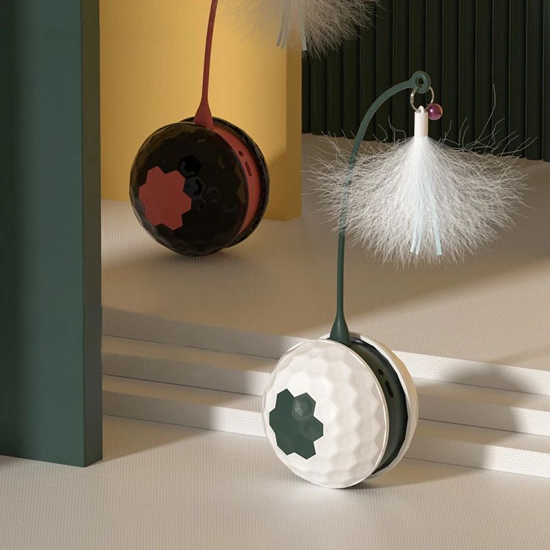 Cat Toy Cat Teaser Stick To Relieve Boredom Resistance Bite Cat Supplies Self-Moving Irregular With USB Connect