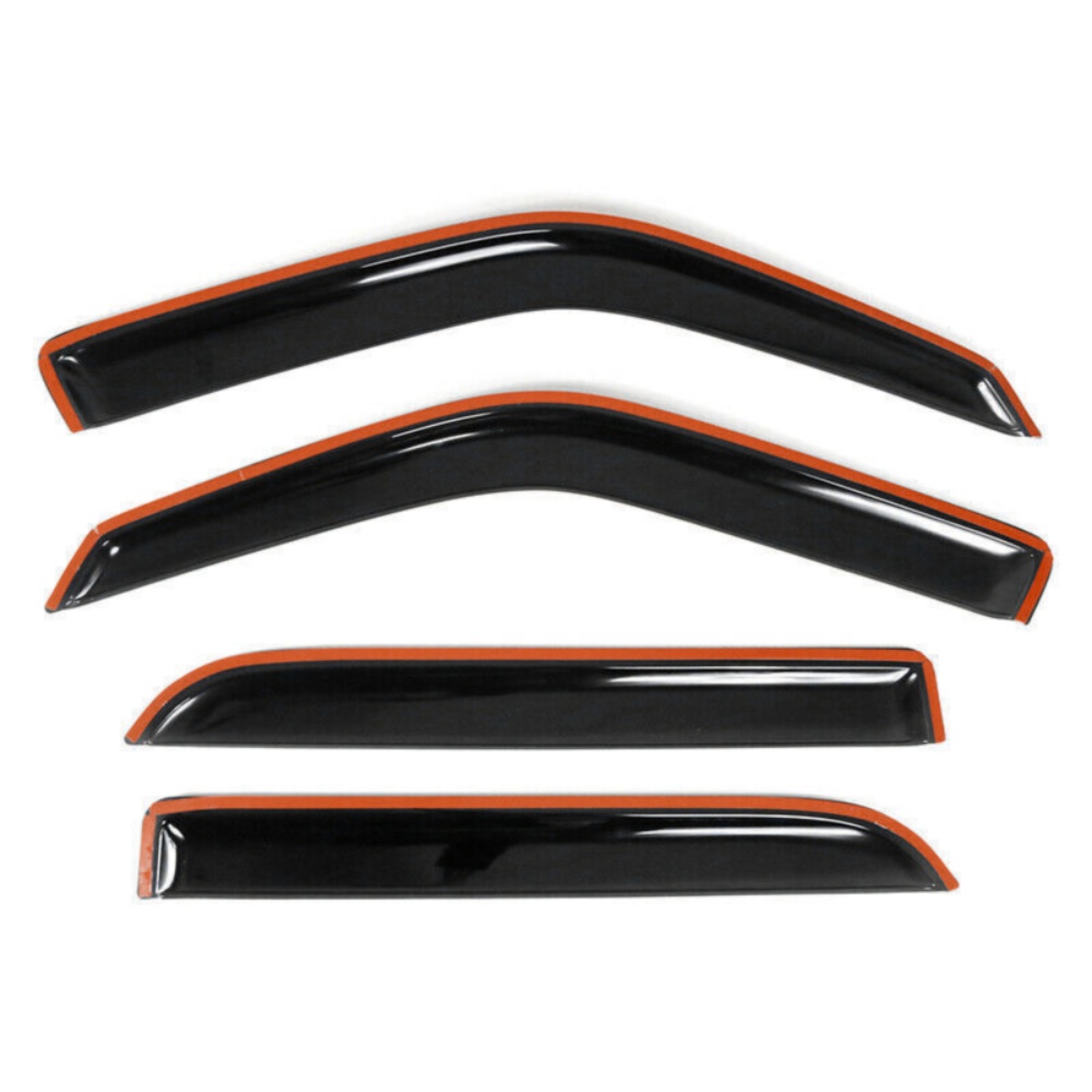 For 2001-2003 F-150 2002-2003 Blackwood Crew Cab Window Visor Rain Sun Guard 4Pc — foto 2