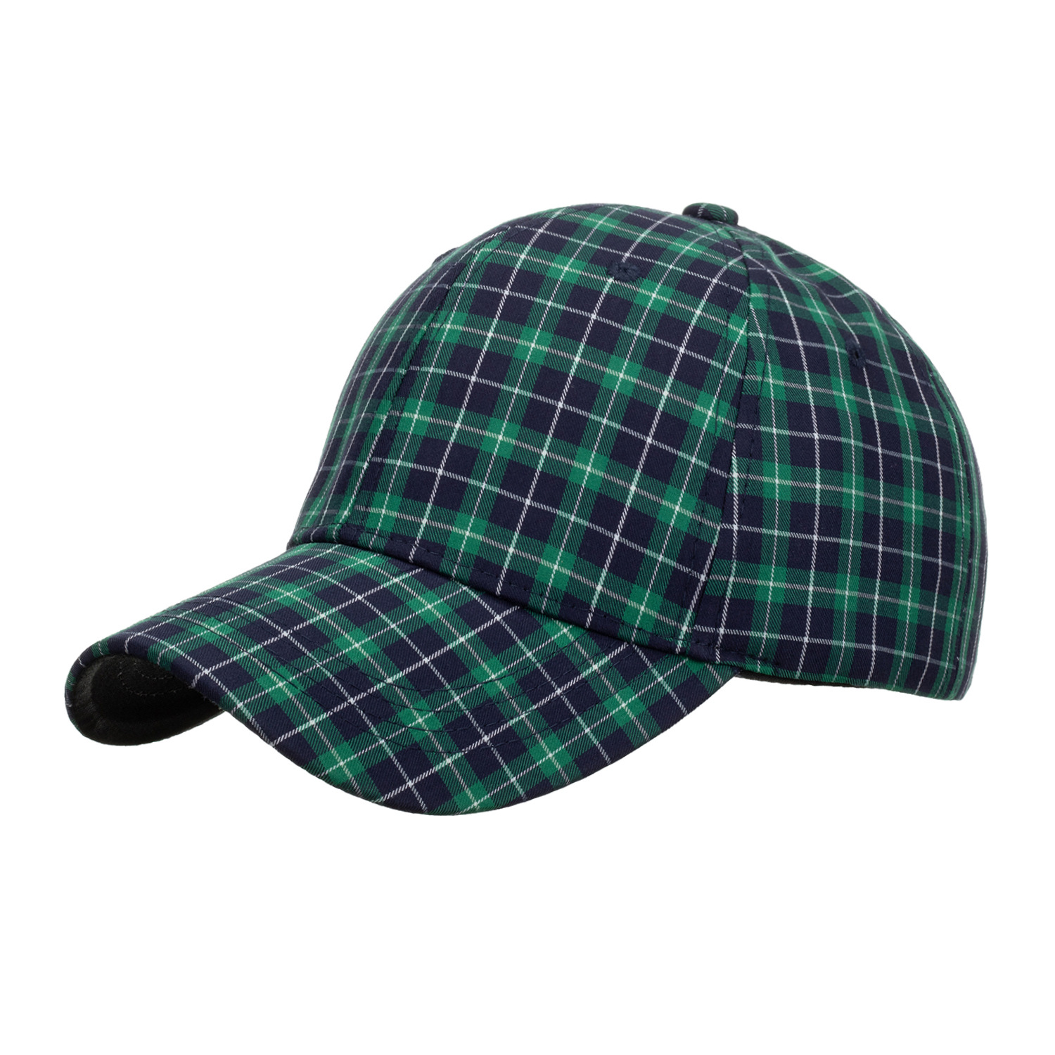 Men's And Women's Color Plaid Baseball Cap Duck Cap Outdoor Hip Hop Shade