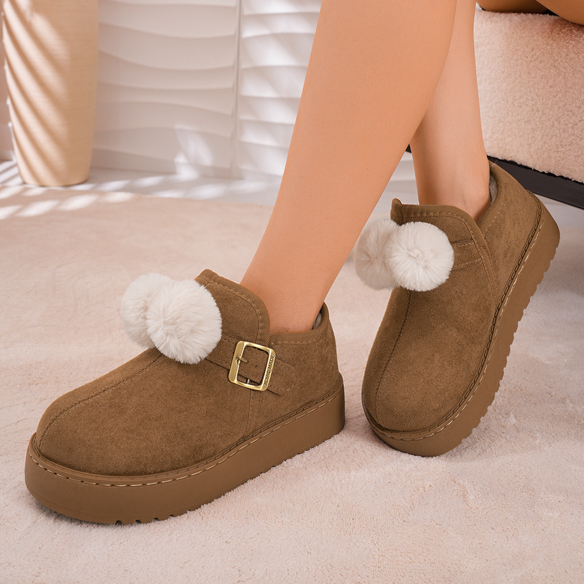 Fleece-Lined Slip-On Snow Boots, picture 3 of 4