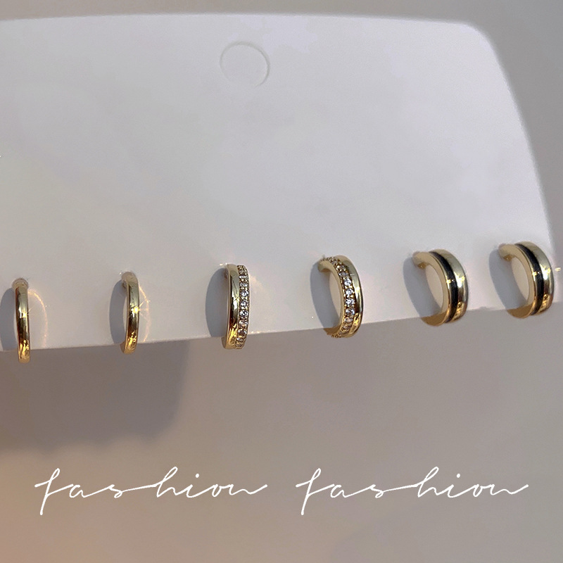 925 Silver Needle Zircon Pearl Earrings