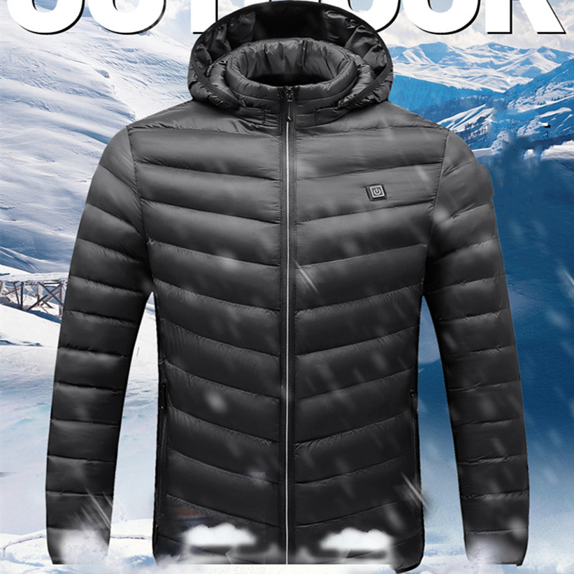 Men's Autumn And Winter Plus Velvet Thickening Charging Intelligent Electric Heating Cotton Clothing