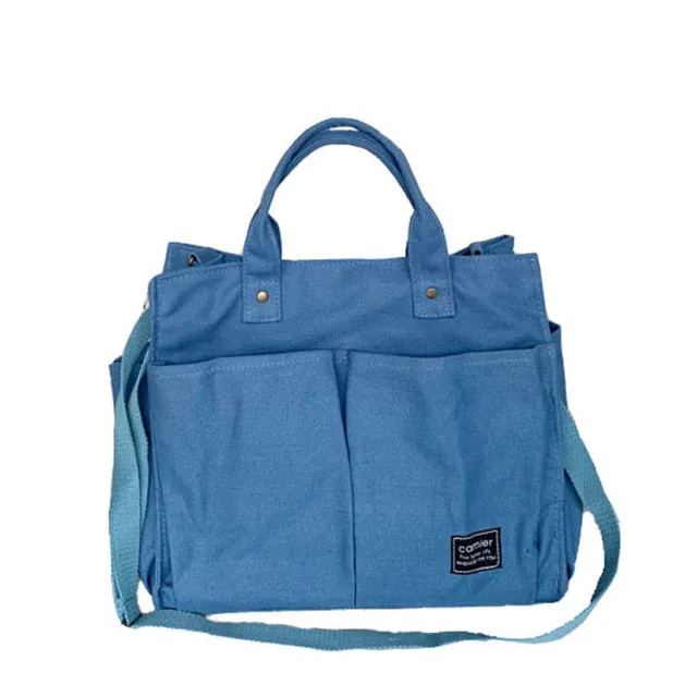 Fashion Cloth Student Casual Canvas Tote Bag Blue - Shop at LoveMi