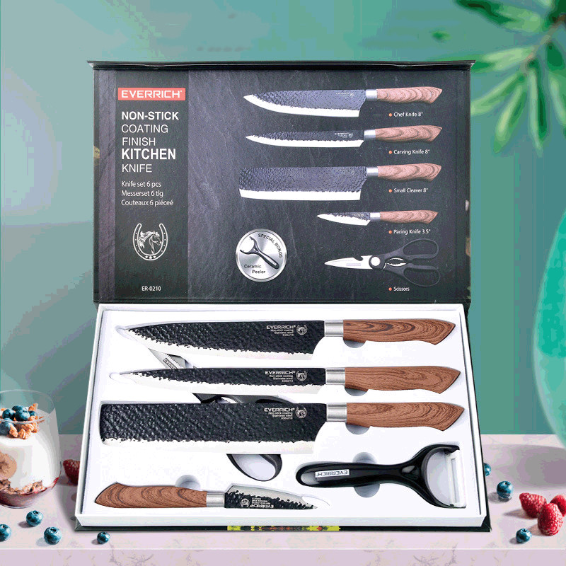 Title 3, Gift Household Stainless Steel Kitchen Knife Si...