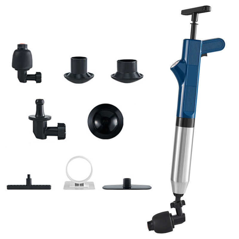 High Pressure  Air Drain Blaster Sewer Toilet Plunger Opener Powerful Clean