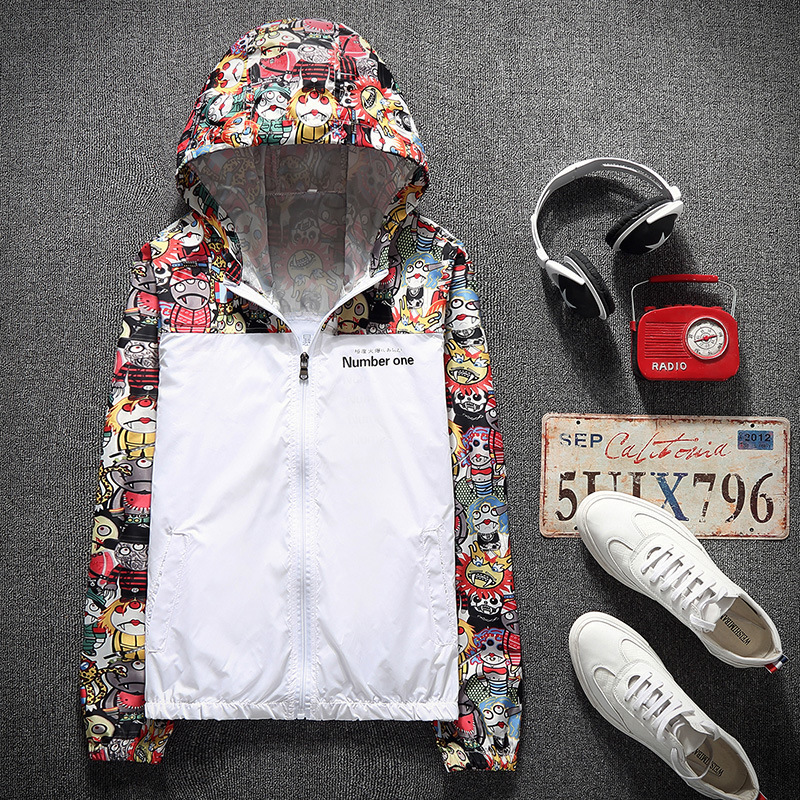 Camouflage Jacket Korean Style Splicing Coat