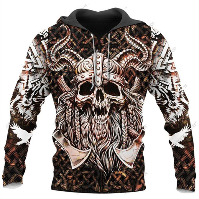 European And American Men's 3D Digital Printing Hoodie