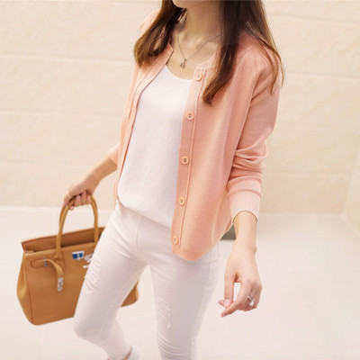 Loose Sweater Ladies Blouse Base Knit Cardigan With Thin Outer Wear