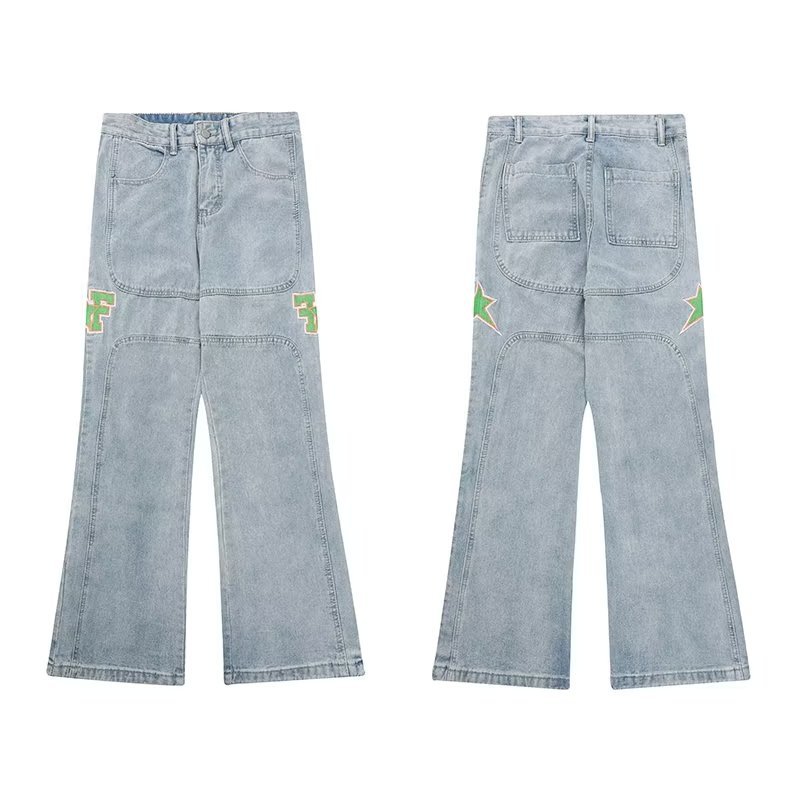 Title 3, Heren Casual Vintage Jeans met Meerdere Zakken ...