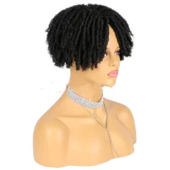 Hollow Chemical Fiber Dreadlocks Hair Block Wig - 1B - View 1