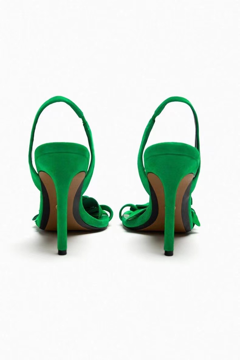 Fairy Style Flower-decorated High Heel Sandals - Image 11