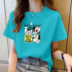 Women's Cute Bear Plus Size Cotton Short Sleeve T-shirt - 15 Style - View 1