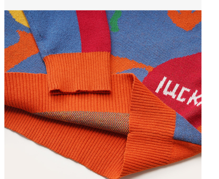 Mibi Children's Sweater Spring Hedging Pure Cotton Knit Thin Girl Top Trend