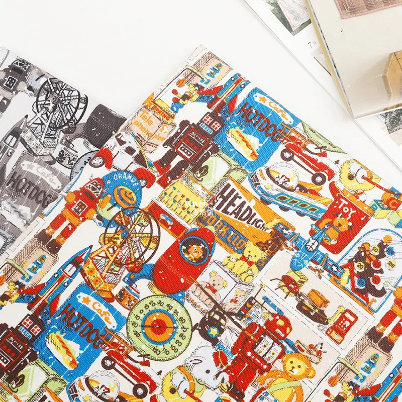 Sevenberry Cotton Vintage Teddy Bear Diy Fabric