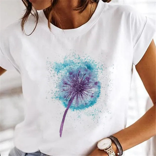 Street Personalized Feather Versatile T shirt 9 Style 3Xl - Shop at LoveMi