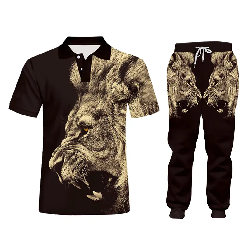 Casual Men's Tracksuit Hoodie Pants D Printing