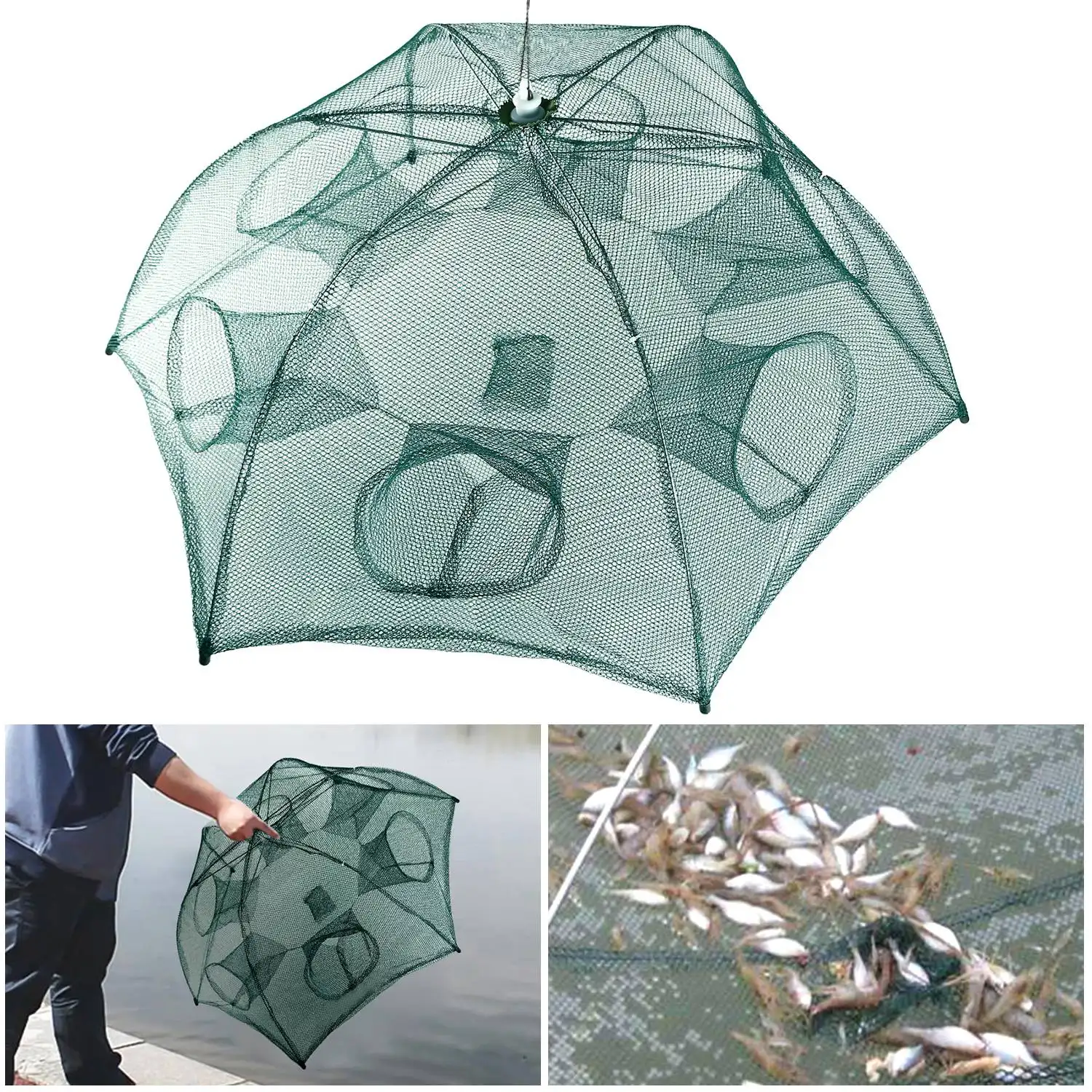 Fishing Trap Net Portable Folded Bait Shrimp