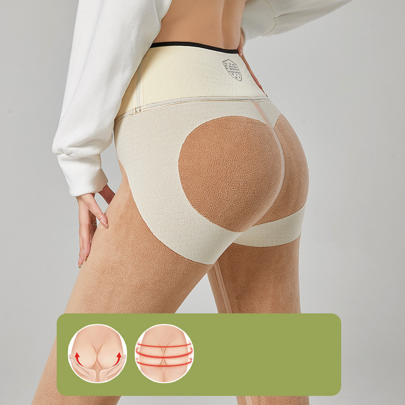 Autumn Winter Thickened 3D King Fried Latex Pants Waist