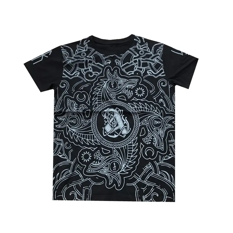 Rock Gothic Punk Men's Round Neck Short Sleeve T-Shirt