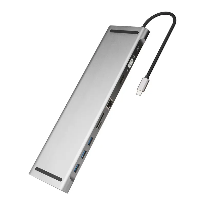 Hub Docking Station and Cooling Bracket to Ten-port HDMI