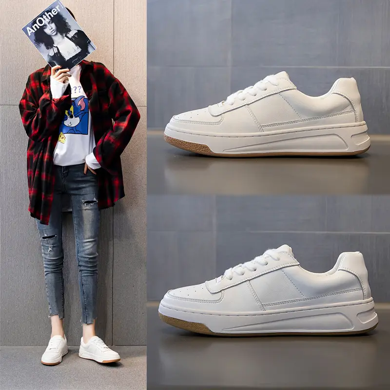 Women's Flat Sneakers Flat All Match Shallow Mouth