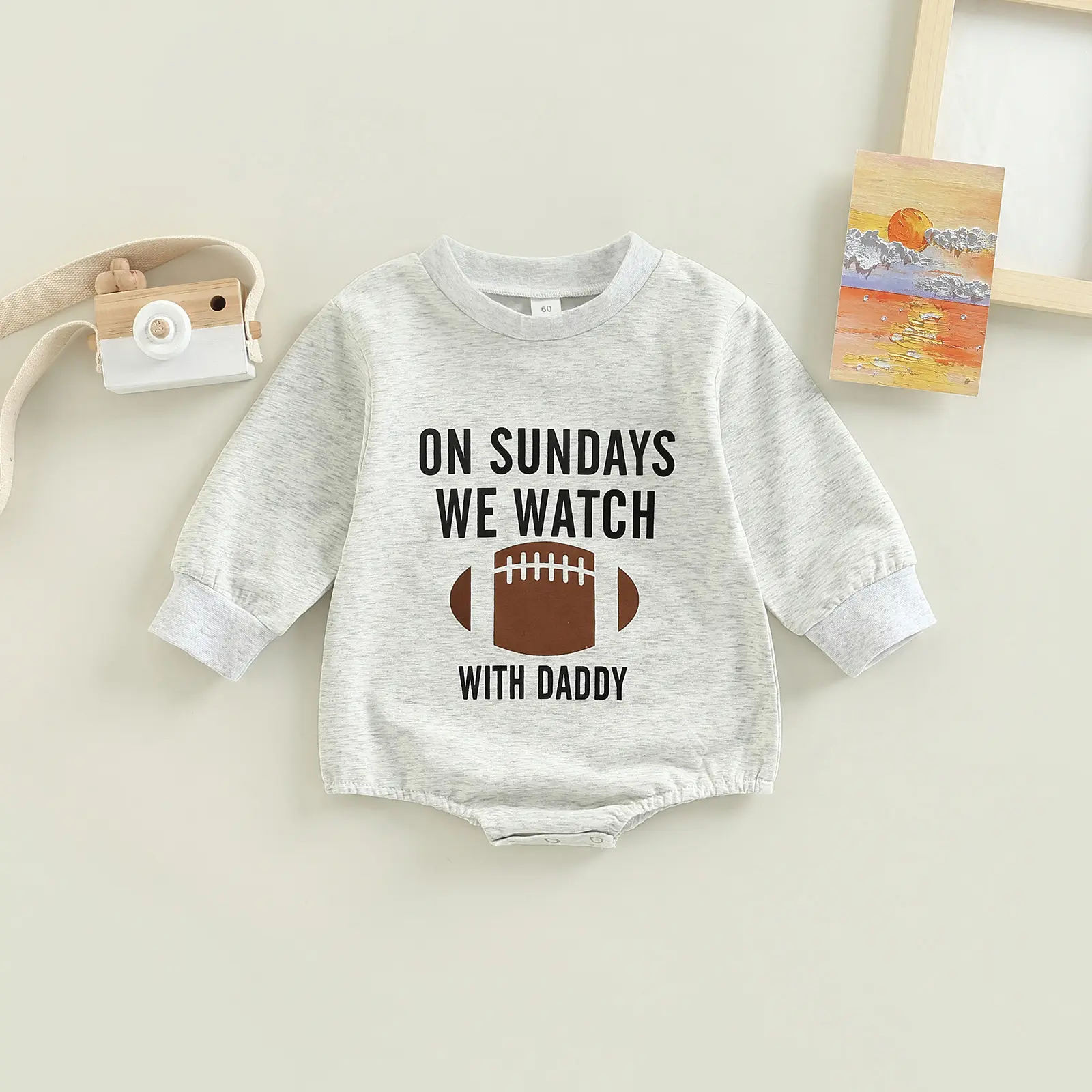 Boys' And Girls' Simple One-piece Romper