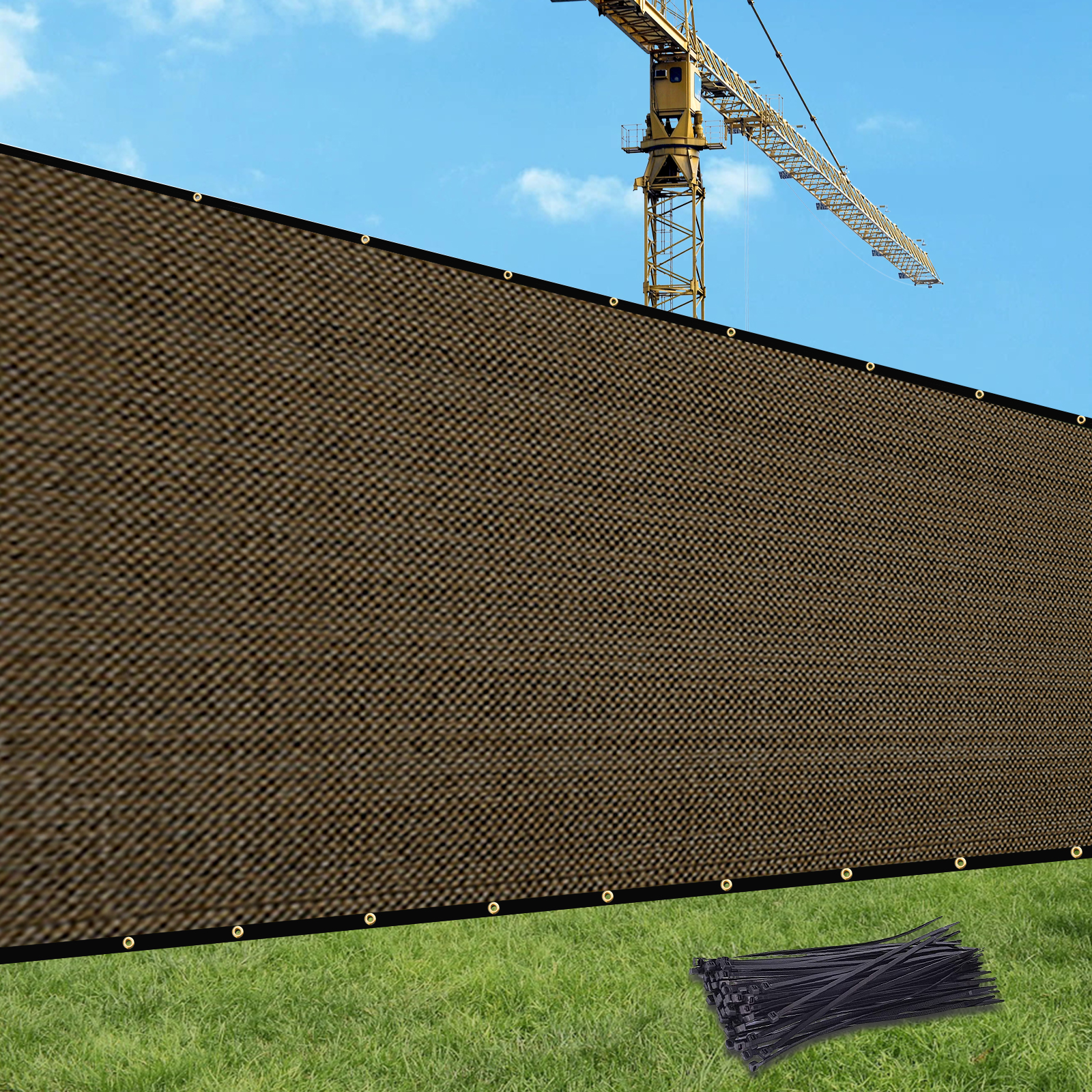 Prohibited From Sale On Amazon XISHAN Fence 8'X50' Brown,Dark Green,Dark Grey,Sand HDPE 130 Grams