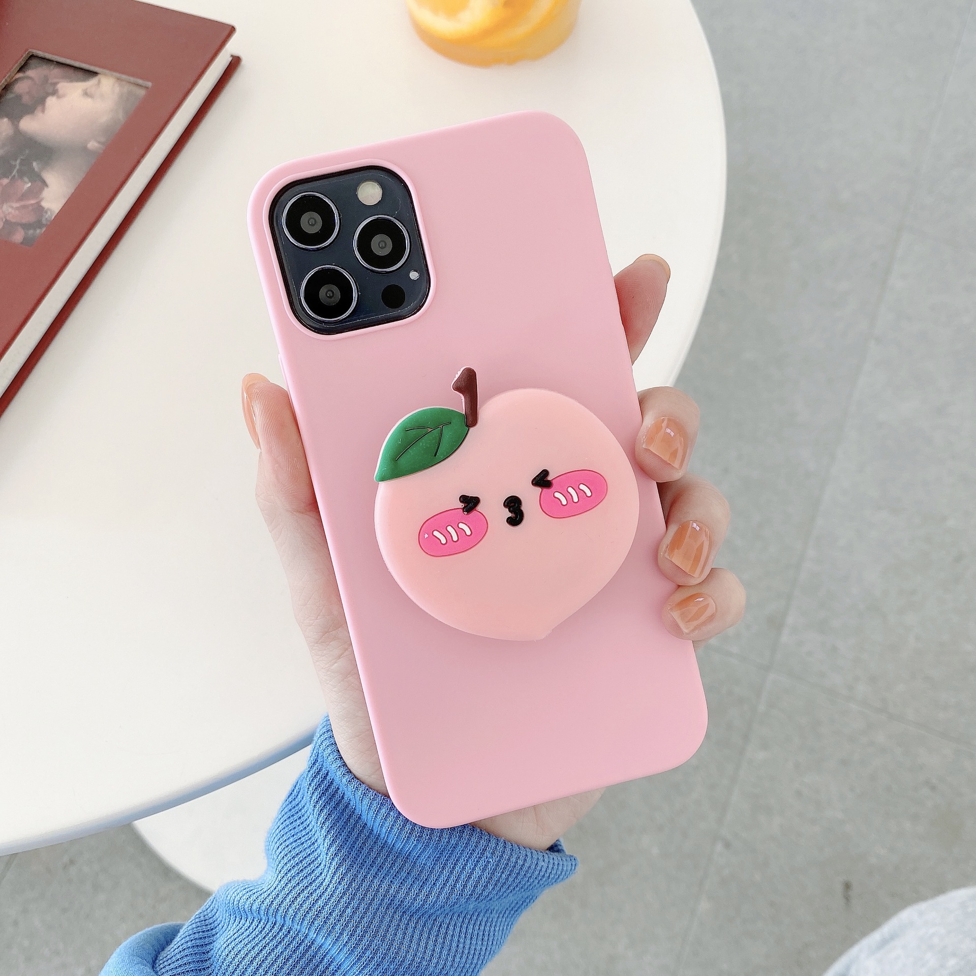 Title 4, Cute Fruit Holder Phone Case Protect your mobil...