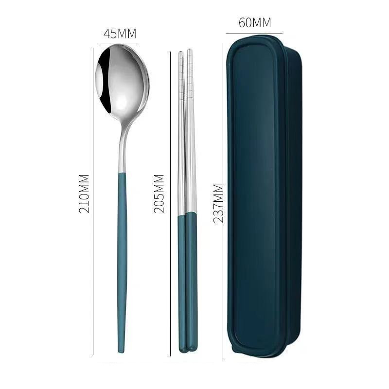 Title 7, Portable Stainless Steel Chopsticks Spoon Fork ...