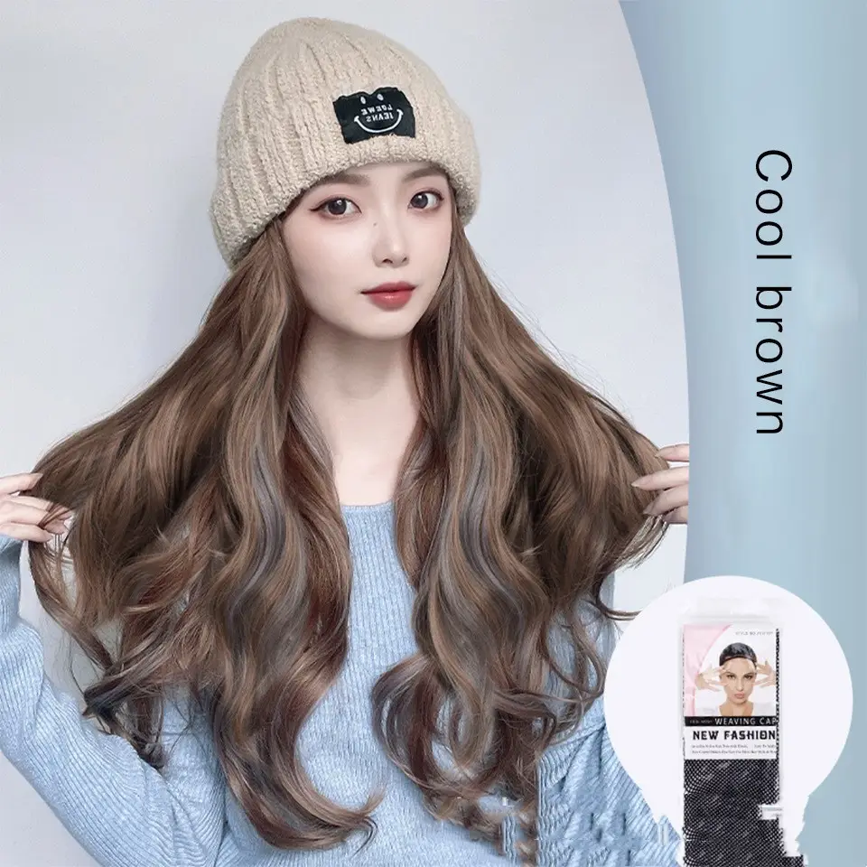 Autumn And Winter Fashion Beige Knit Pick