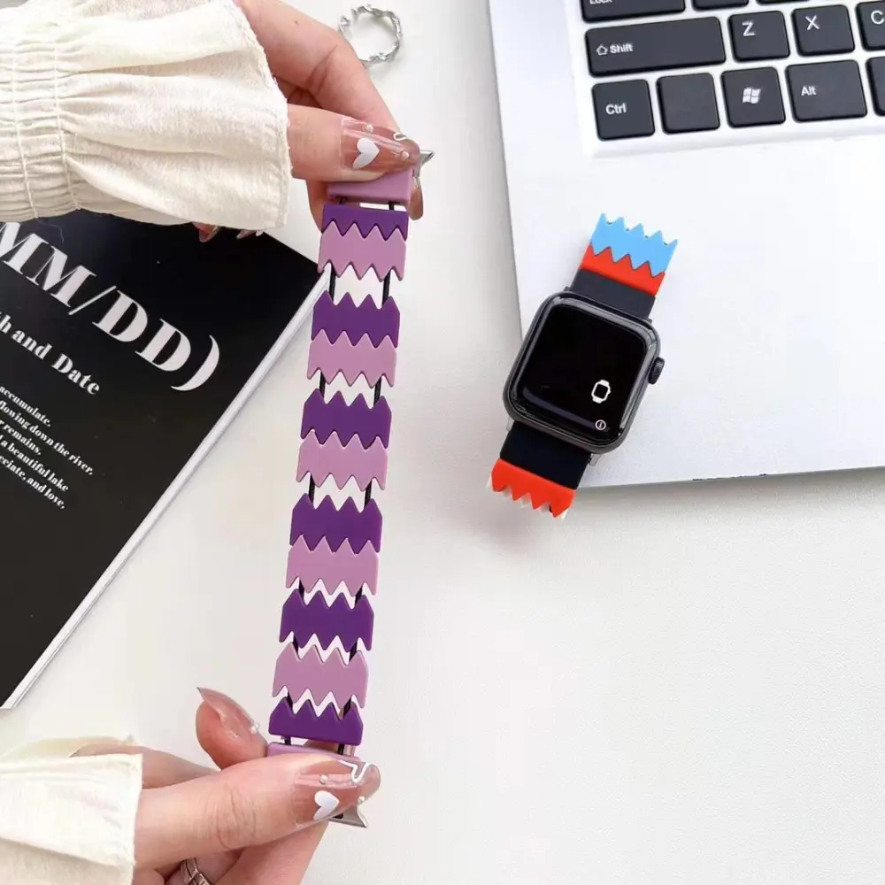 Applicable to Watch Jelly Elastic Wrist Band