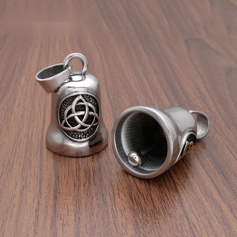 Stainless Steel Accessories Celtic Knot Bell Pendant (Steel