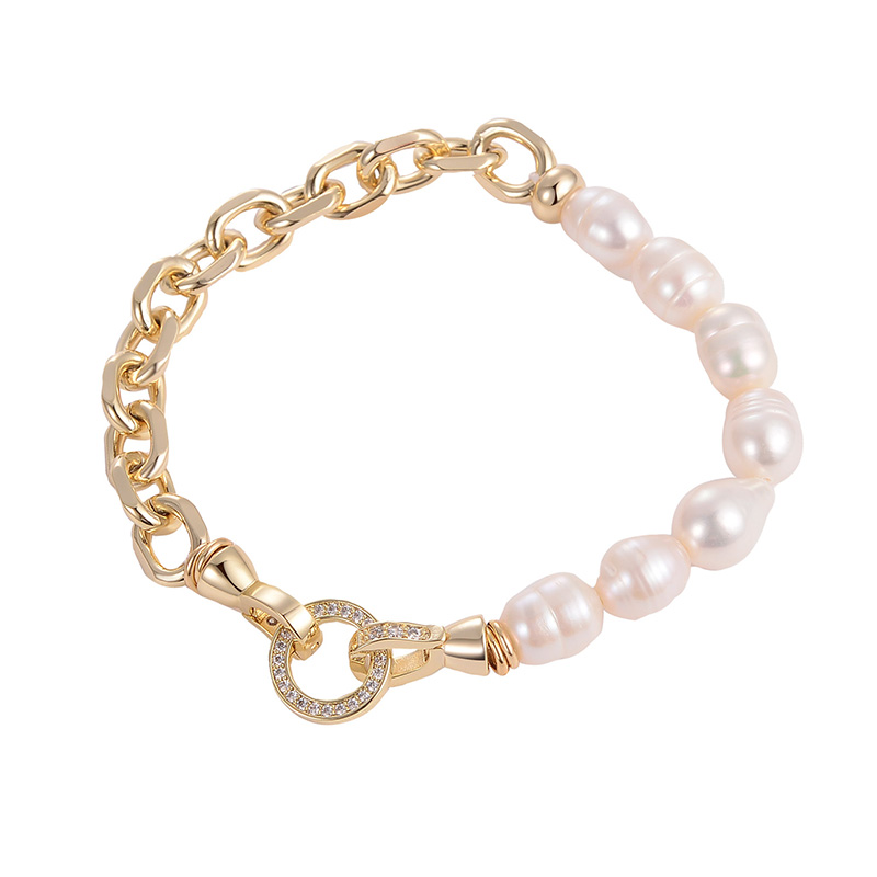 European And American Vintage Classic Metal Pearl Bracelet