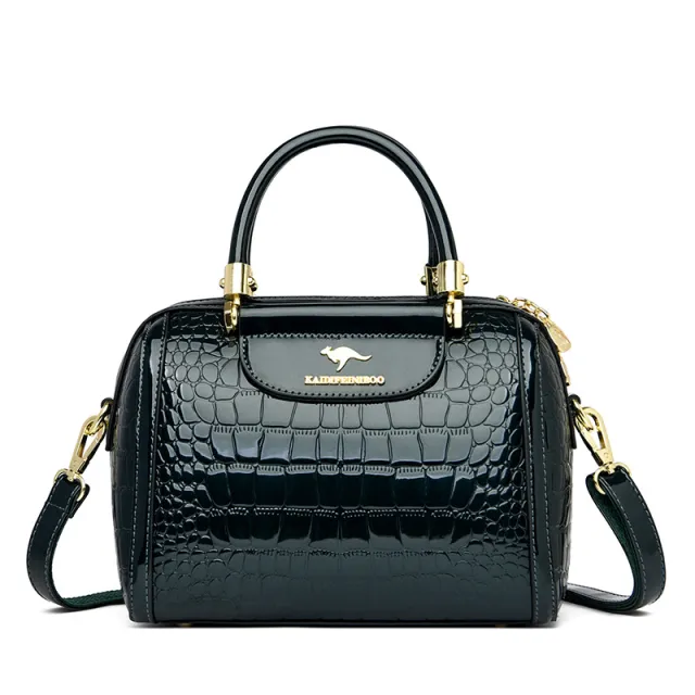 Women's Patent Leather Shiny Crossbody Shoulder Bag Green - Shop at LoveMi