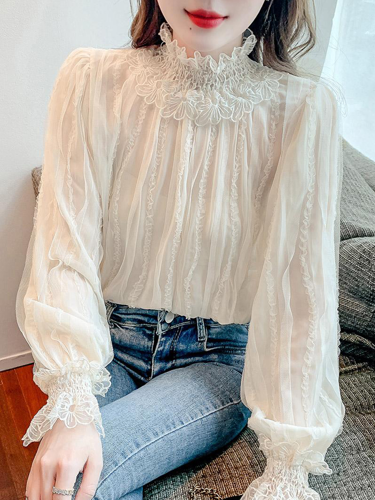 High-end Chic And Beautiful Small Shirt Super Fairy Foreign Style Top