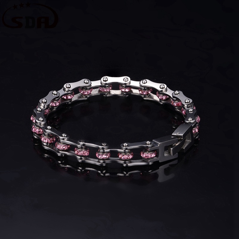 Women's Fashion Stainless Steel Bicycle Bracelet