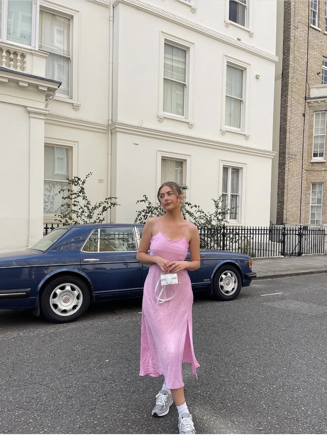 French First Love Dress Long Skirt Simple Suspenders