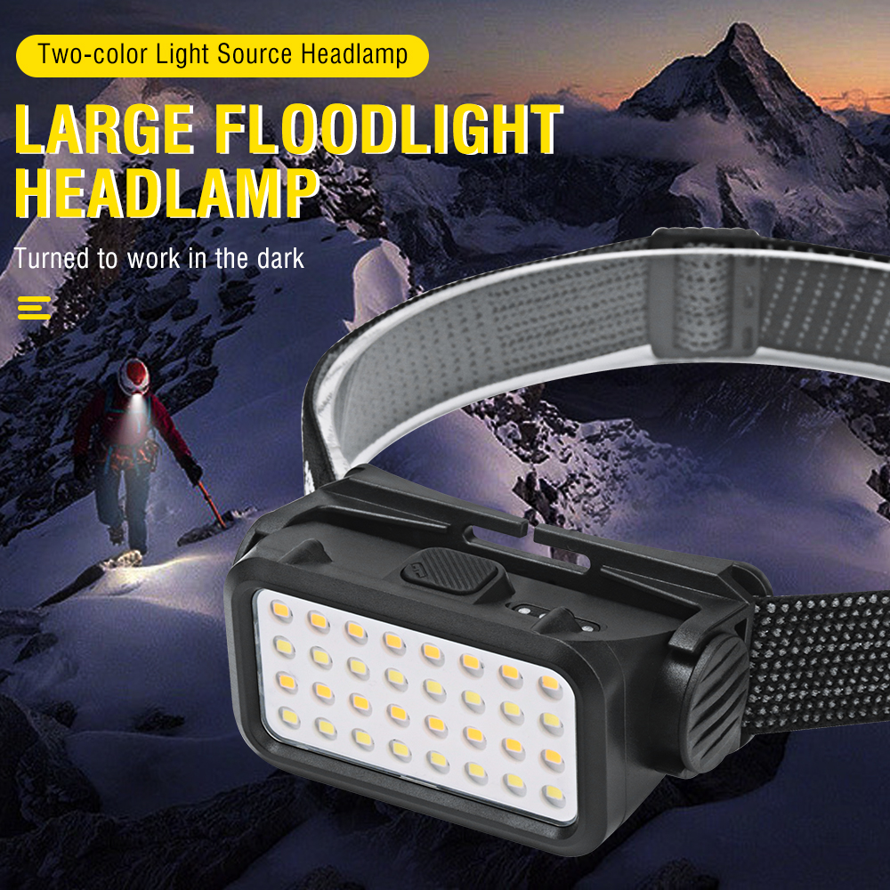 BROUIT LED Head Torch Light Waterproof Built-in Battery Type-C Outdoor Headlamp — image 8