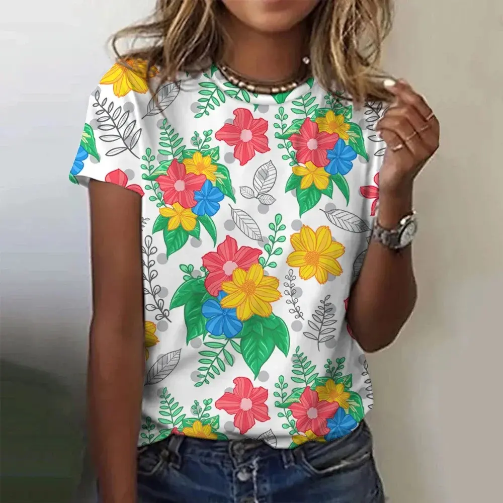 New Fashionable Comfortable Loose Round Neck Love Heart Animal