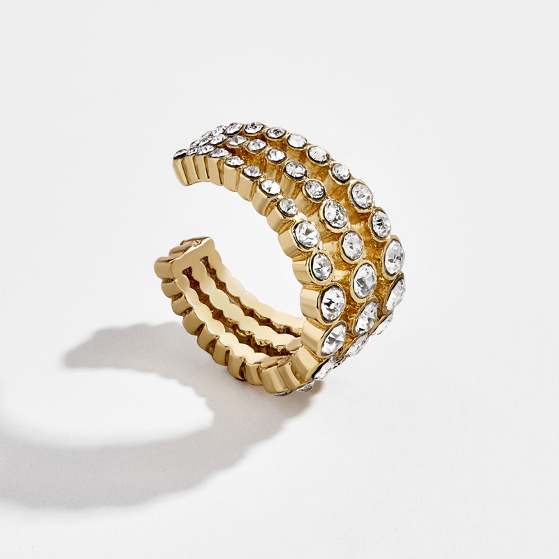 Geometric Multi-layer Colorful Earrings With Fancy Diamonds