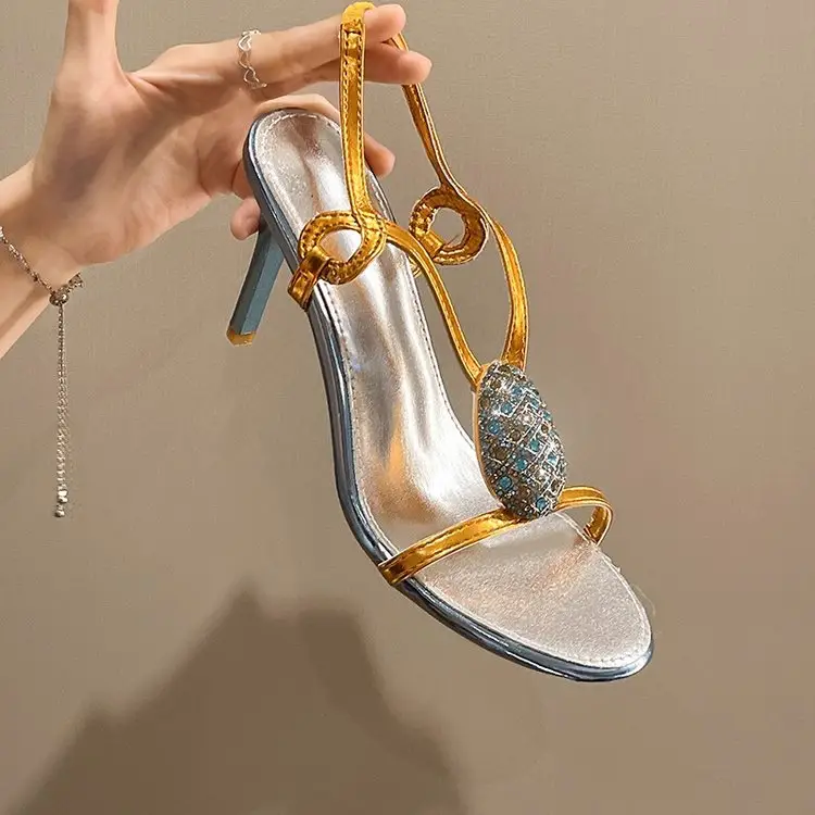2026 Summer New Women's Rhinestone Open Toe