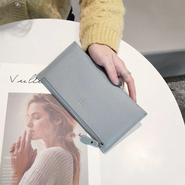 New Ladies Wallet Money Clip Card Bag Clutch Bag Blue - Shop at LoveMi