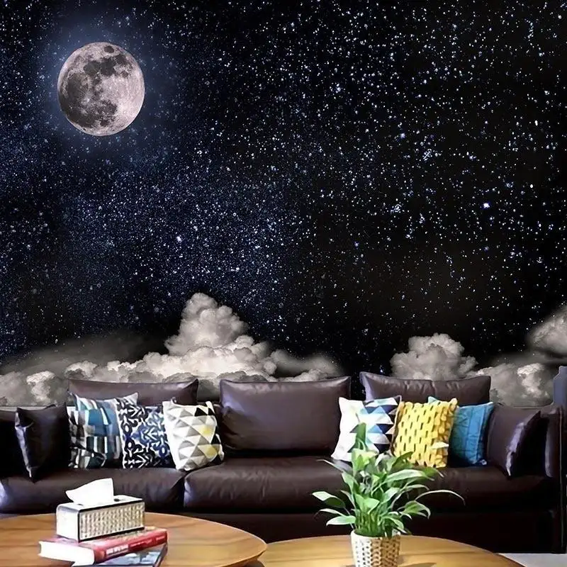 Printed Galaxy Planetary Tapestry Multifunctional Sitting Carpet